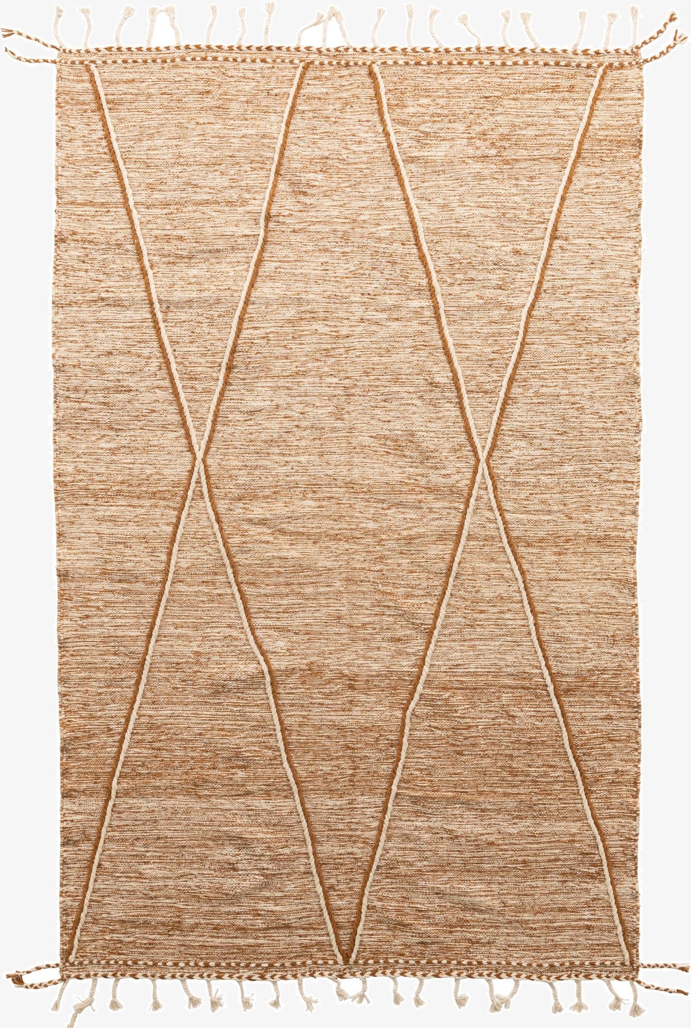 6' 5 x 10' 5  Hand Knotted Moroccan Wool Rug