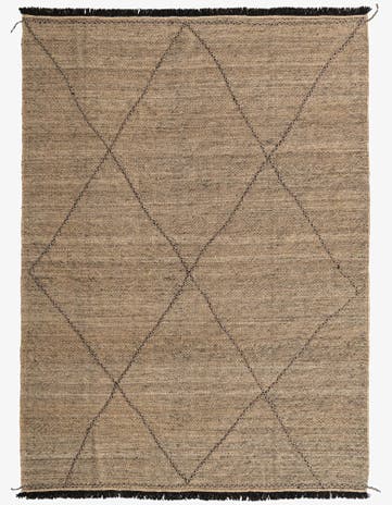 7' 1 x 9' 7 Hand Knotted Moroccan Wool Rug