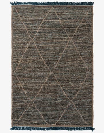 6' x 9' 1 Hand Knotted Moroccan Wool Rug