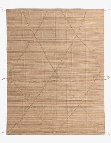 8' 10 x 11' 4 Hand Knotted Moroccan Wool Rug