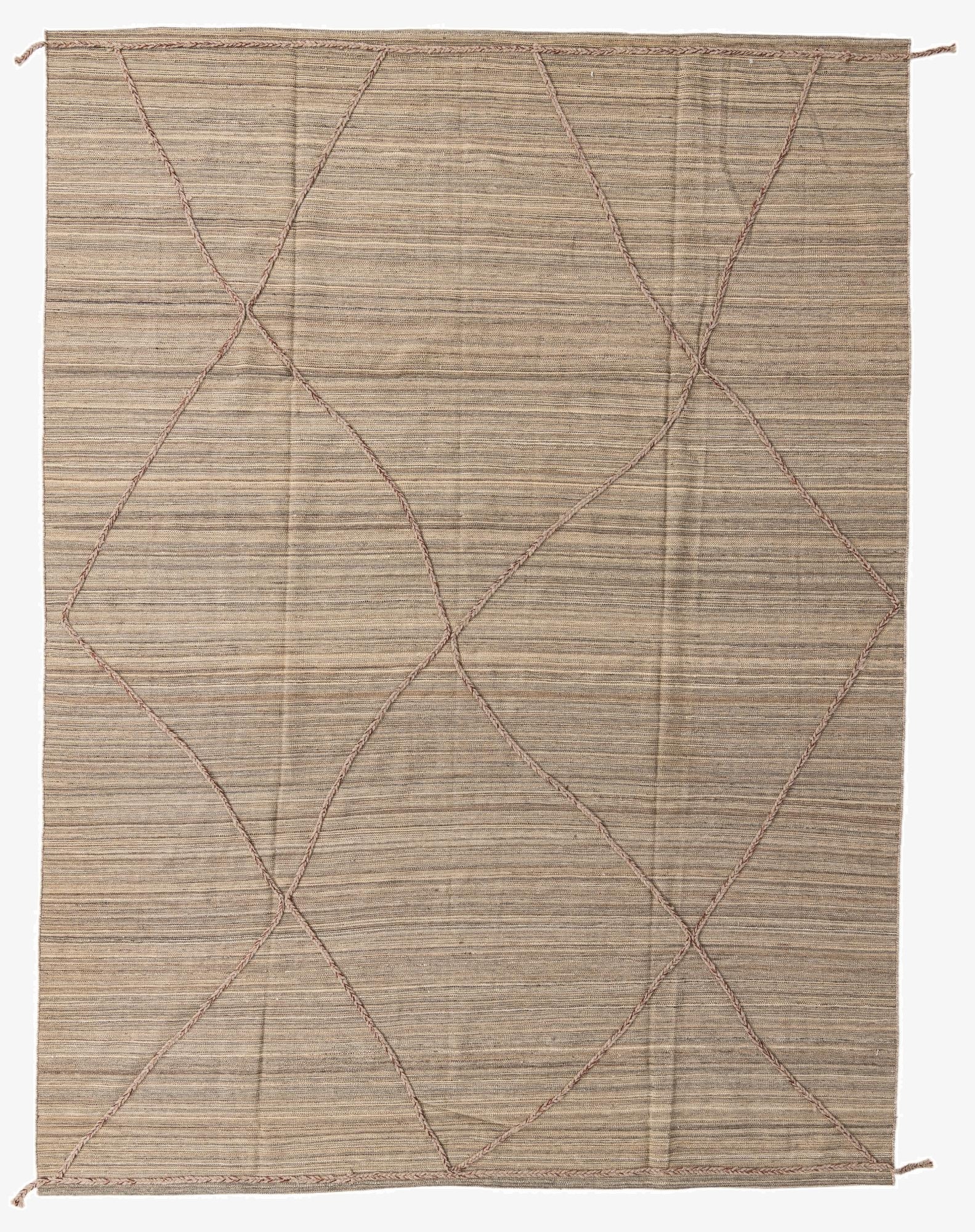 8' 6 x 11' 5  Hand Knotted Moroccan Wool Rug