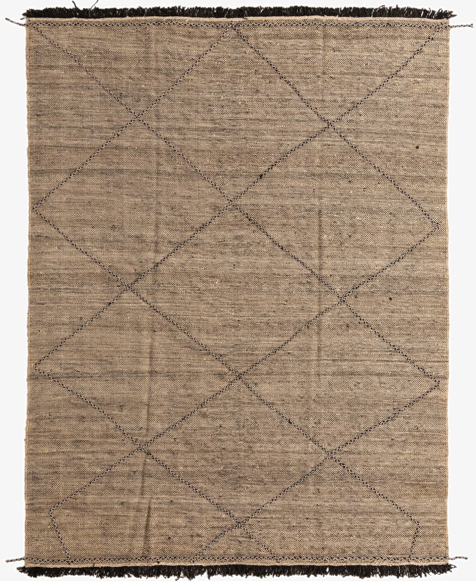 7' 4 x 9' 6  Hand Knotted Moroccan Wool Rug