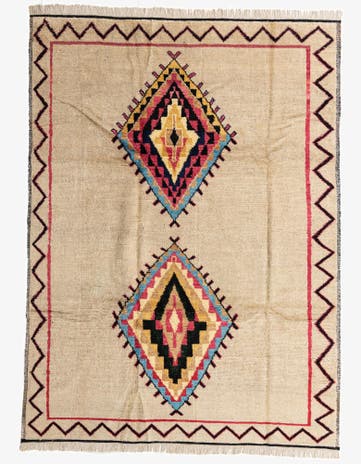 8' 10 x 12' Hand Knotted Moroccan Wool Rug