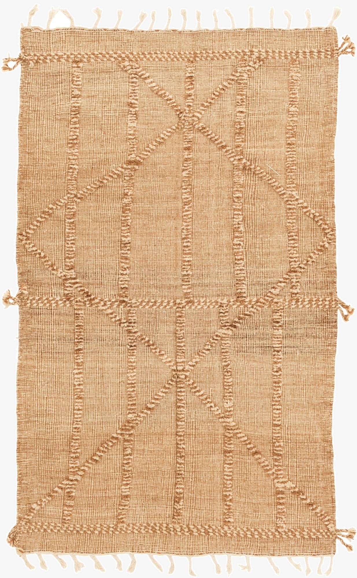 5' x 8' 2  Hand Knotted Moroccan Wool Rug