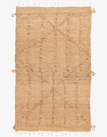 5' x 8' 2 Hand Knotted Moroccan Wool Rug