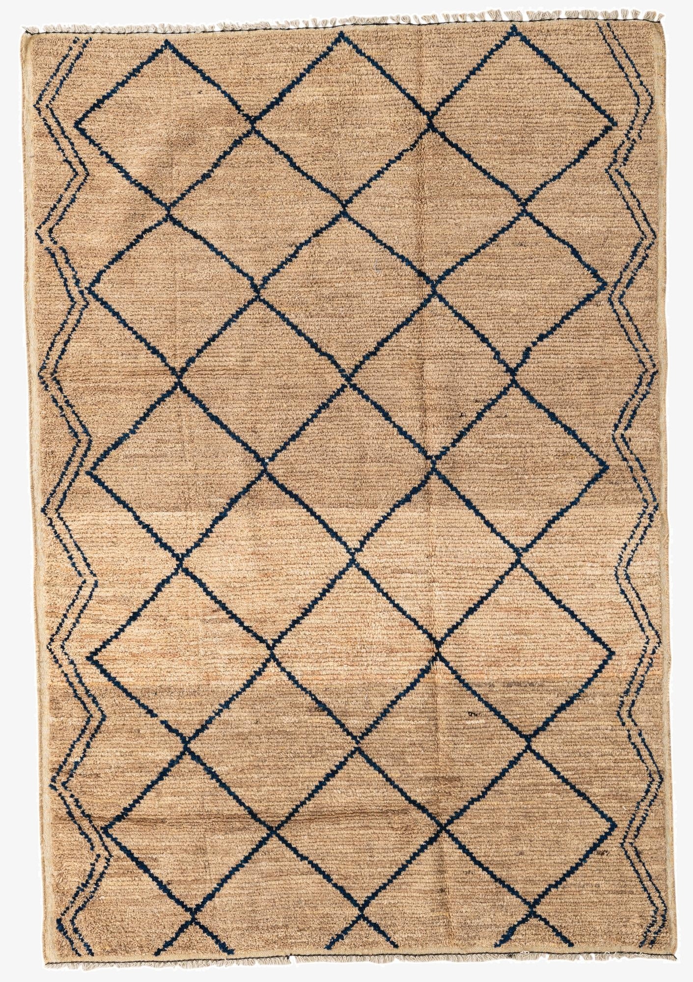 6' x 8' 9  Hand Knotted Moroccan Wool Rug