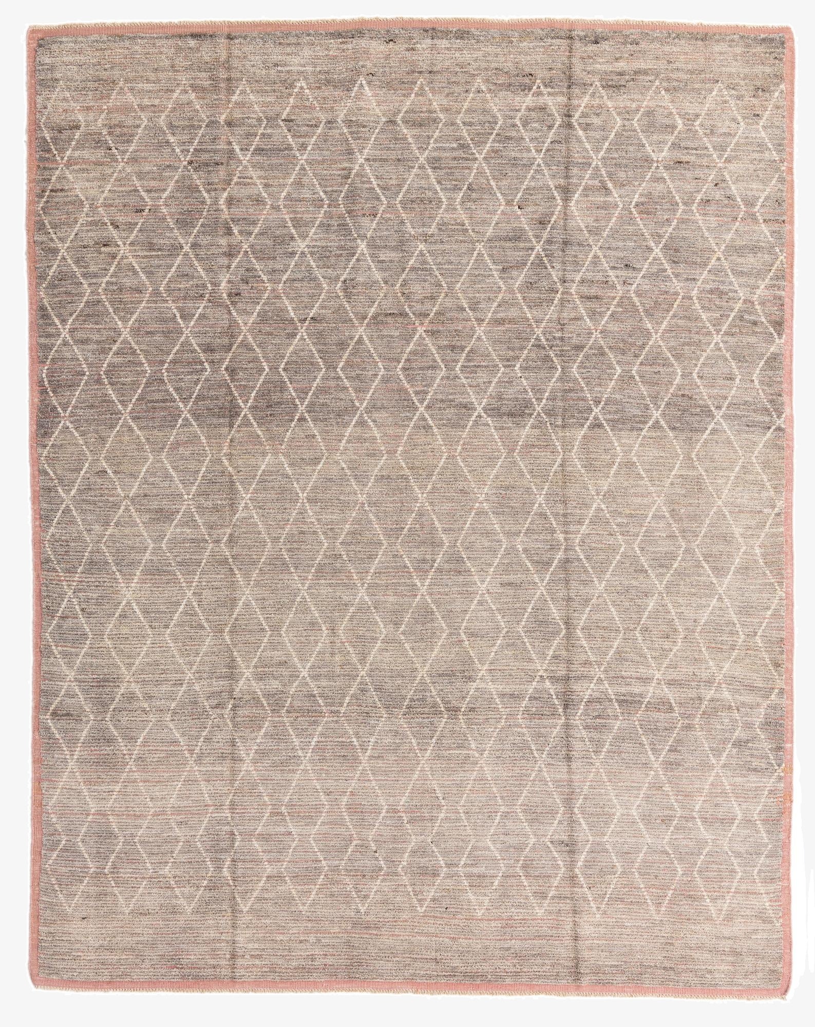 8' 5 x 10' 9  Hand Knotted Moroccan Wool Rug