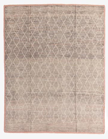 8' 5 x 10' 9 Hand Knotted Moroccan Wool Rug