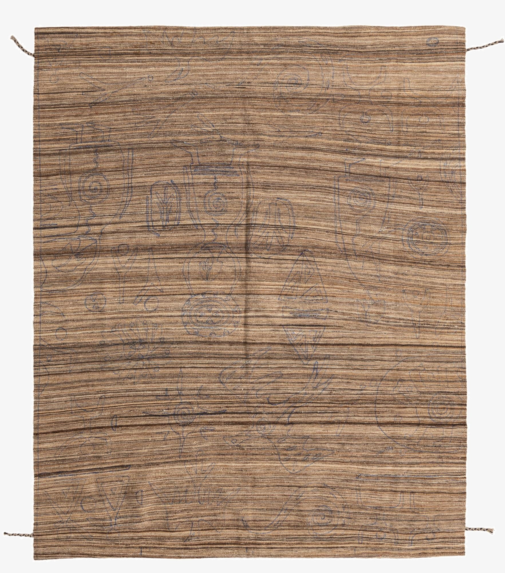 5' 10 x 7' 2  Hand Knotted Moroccan Wool Rug