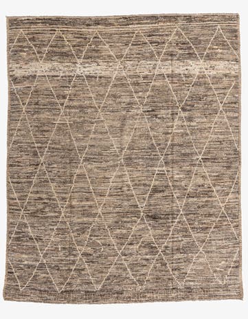 8' 6 x 10' 4 Hand Knotted Moroccan Wool Rug