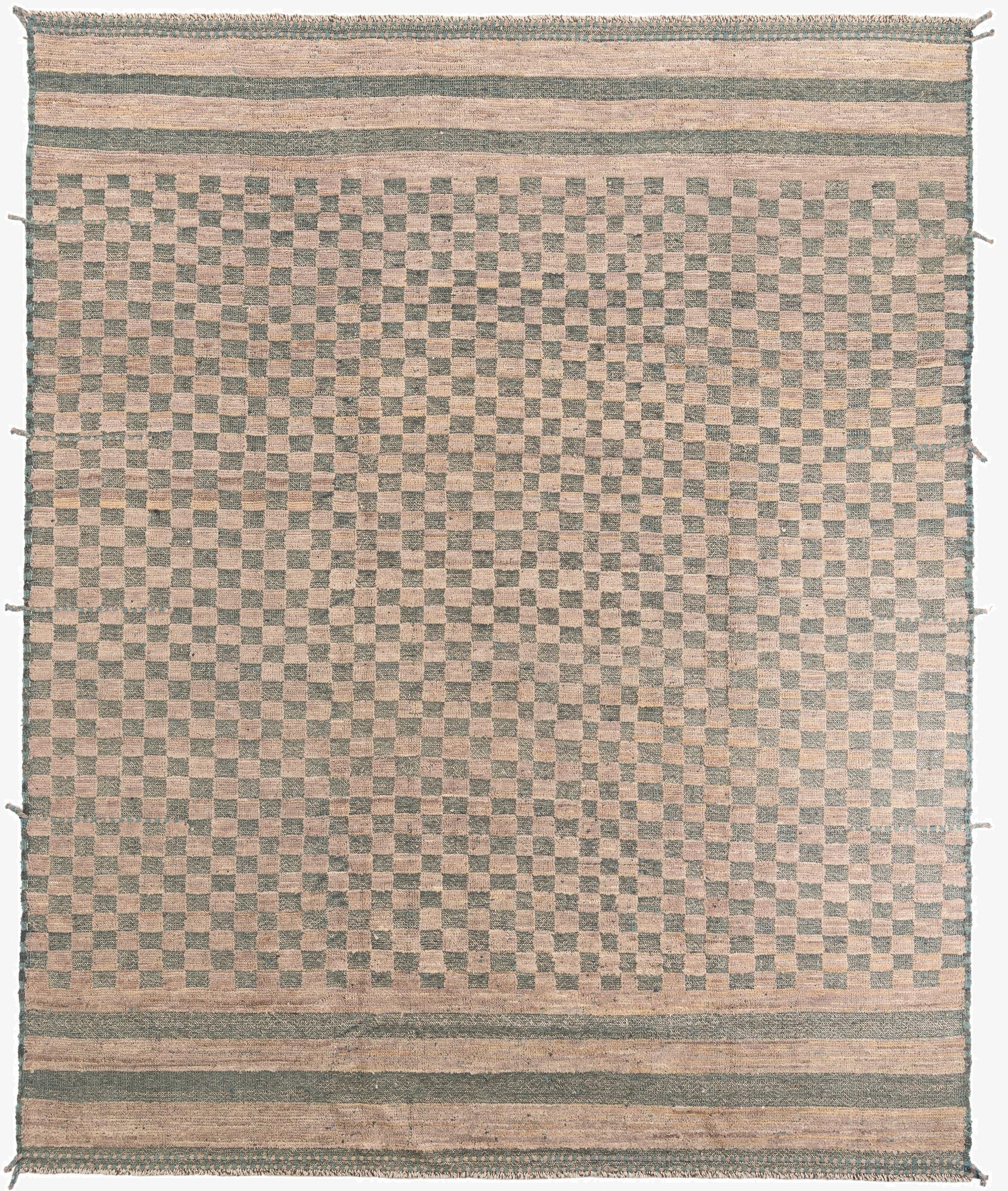 9' 8 x 11' 9  Hand Knotted Moroccan Wool Rug