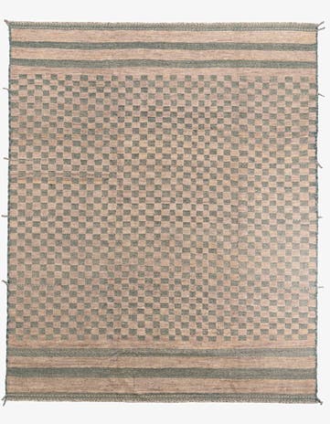 9' 8 x 11' 9 Hand Knotted Moroccan Wool Rug