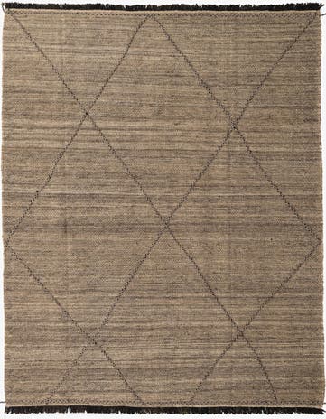 7' 2 x 9' 8 Hand Knotted Moroccan Wool Rug