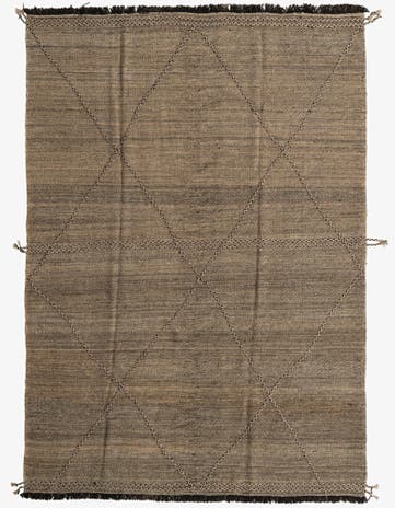 7' x 9' 10 Hand Knotted Moroccan Wool Rug