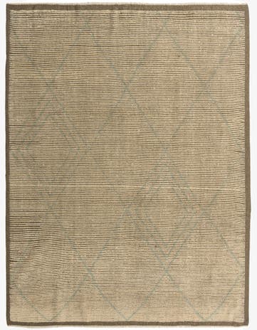 8' 5 x 10' 10 Hand Knotted Moroccan Wool Rug