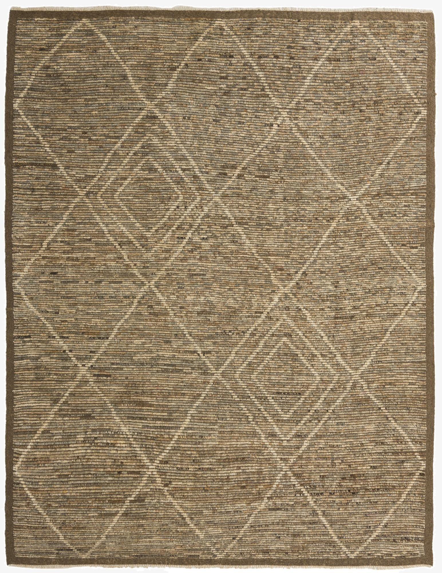 8' 5 x 10' 6  Hand Knotted Moroccan Wool Rug