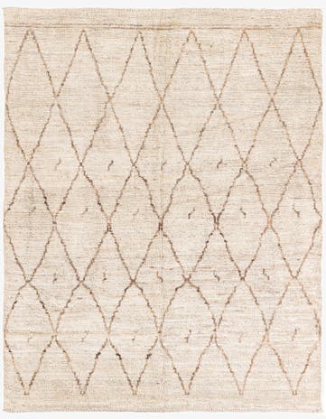 5' 3 x 6' 8 Hand Knotted Moroccan Wool Rug