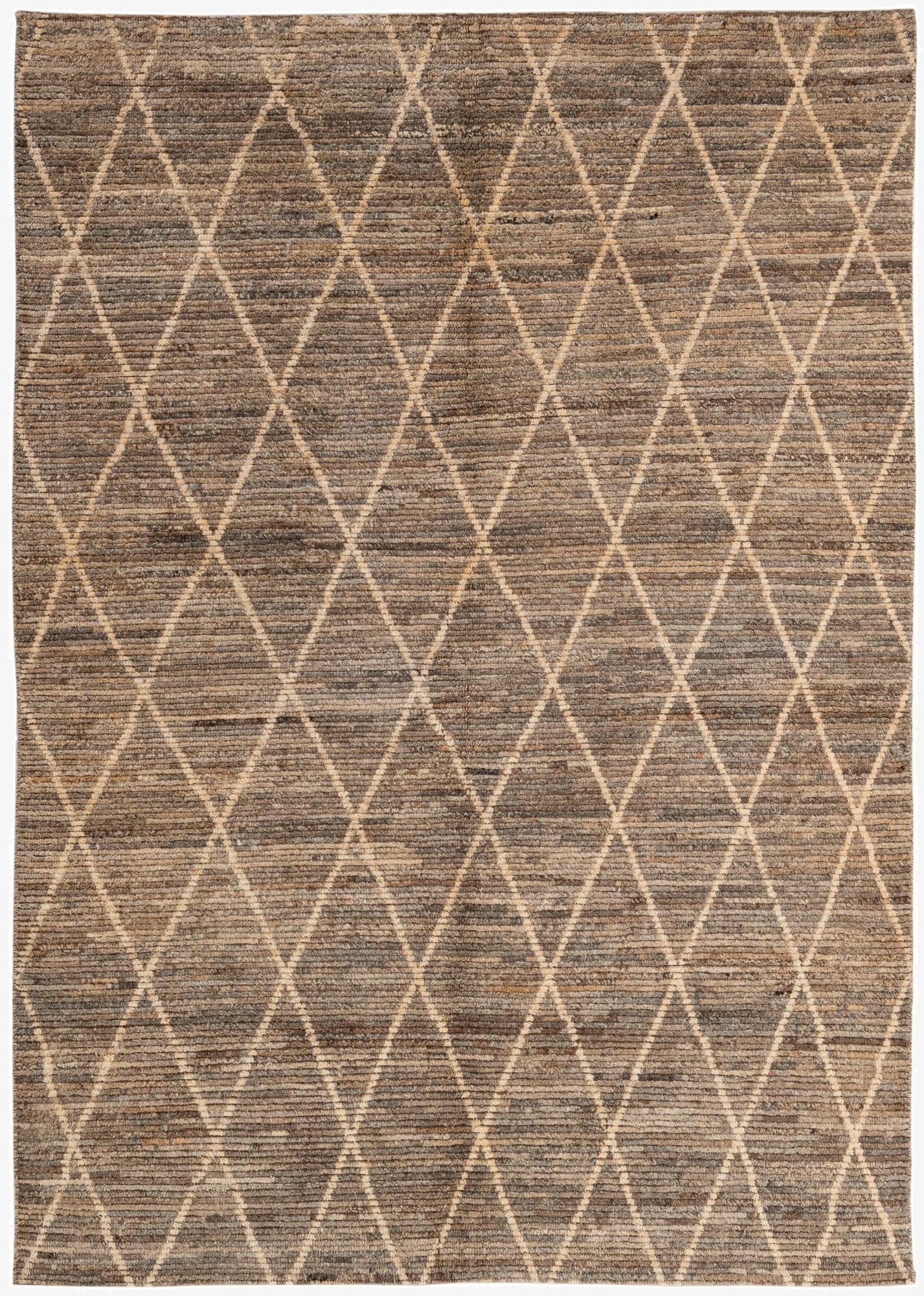 5' 3 x 7' 11  Hand Knotted Moroccan Wool Rug