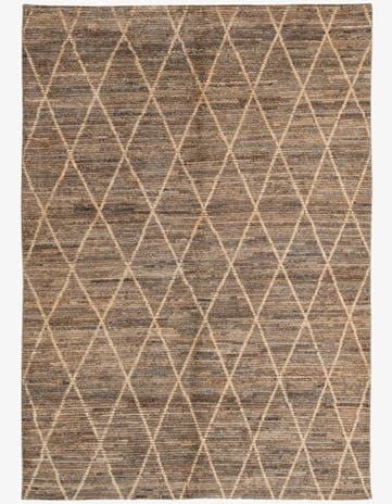 5' 3 x 7' 11 Hand Knotted Moroccan Wool Rug