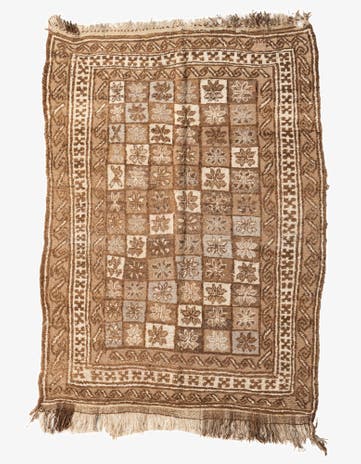 5' 4 x 7' 3 Hand Knotted Moroccan Wool Rug