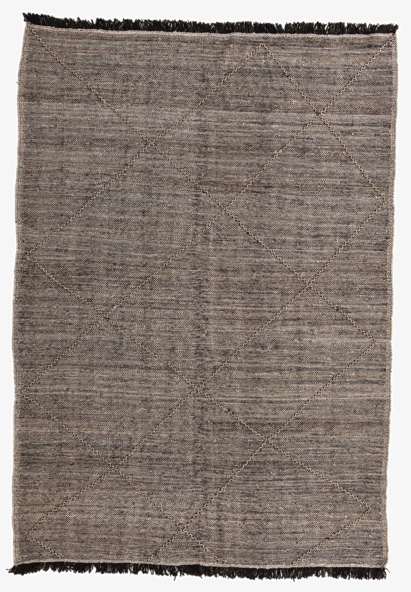 6' 8 x 9' 5  Hand Knotted Moroccan Wool Rug