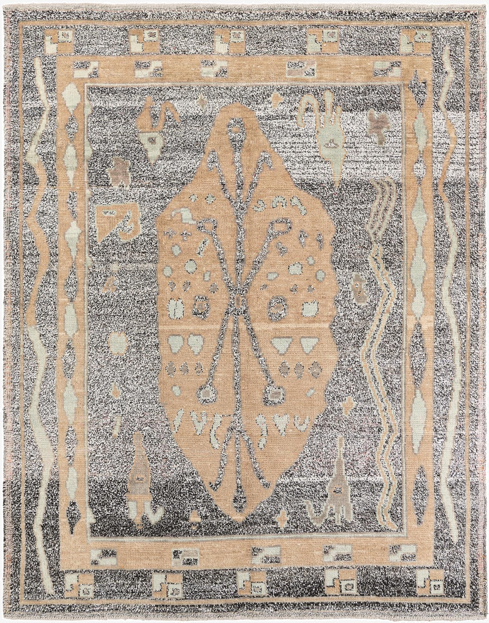 8' x 10' 1  Hand Knotted Moroccan Wool Rug