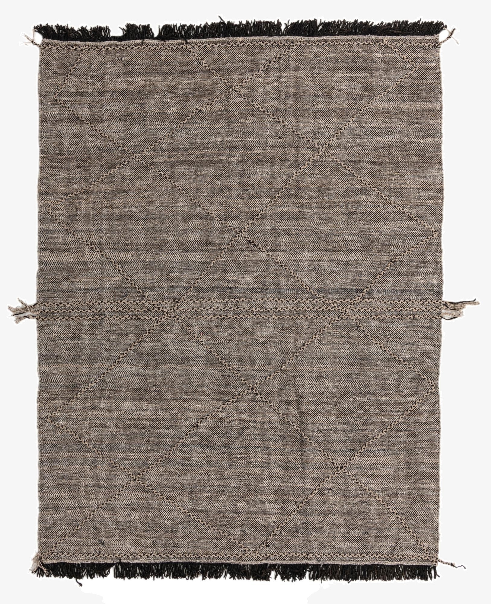 5' 9 x 7' 6  Hand Knotted Moroccan Wool Rug