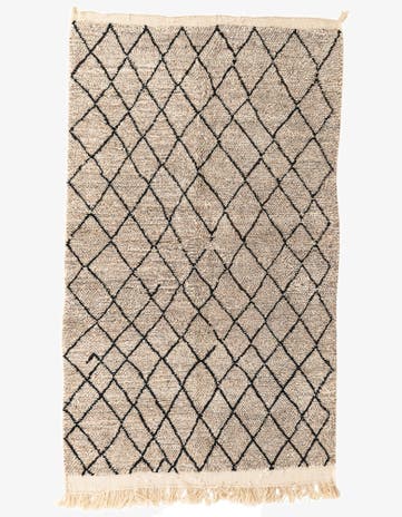 4' 10 x 8' 3 Hand Knotted Moroccan Wool Rug