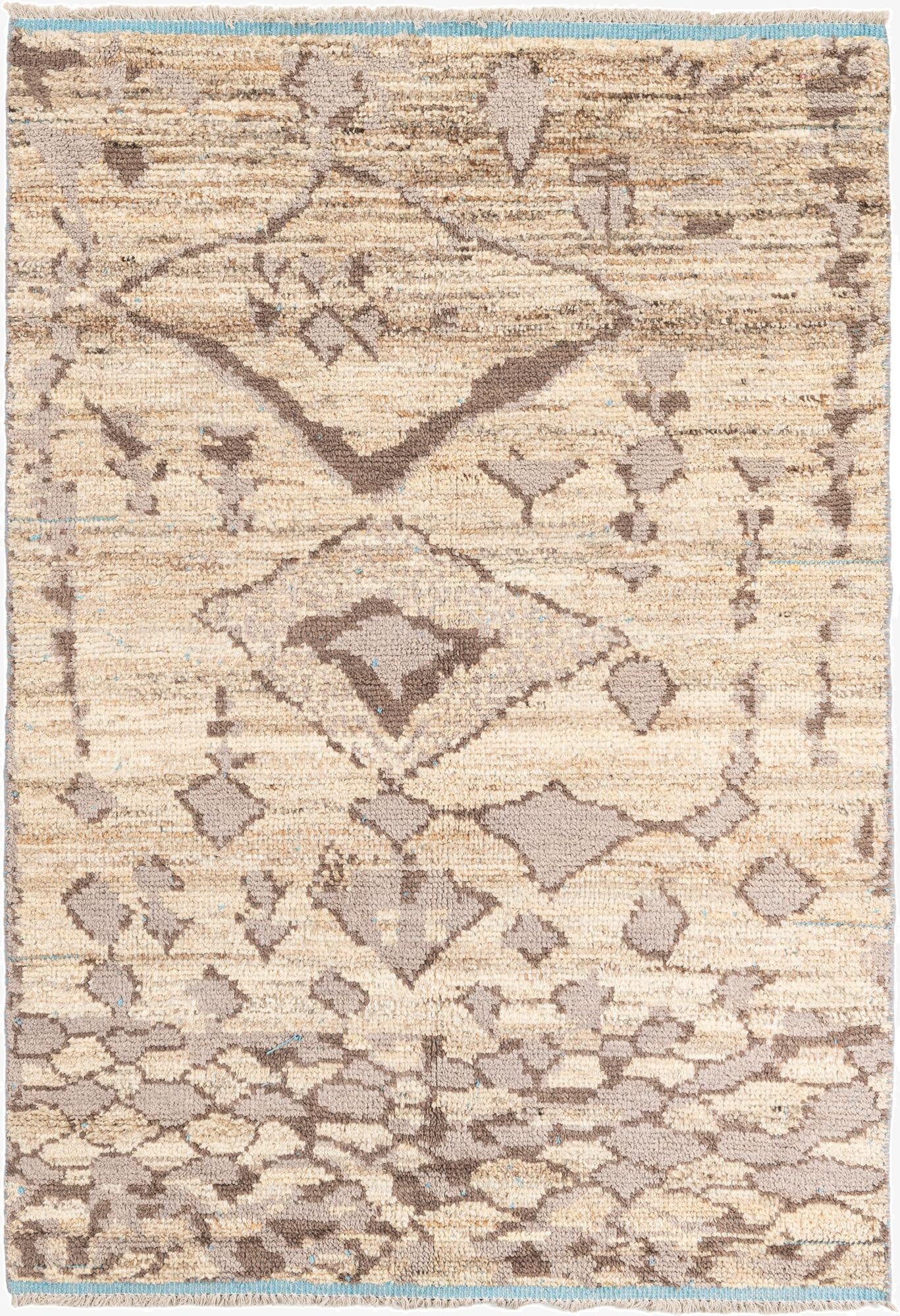 5' x 7' 1  Hand Knotted Moroccan Wool Rug