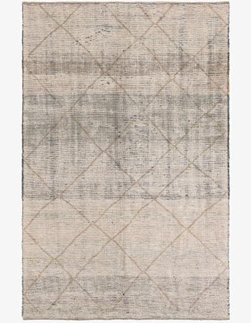 6' 2 x 9' 2 Hand Knotted Moroccan Wool Rug