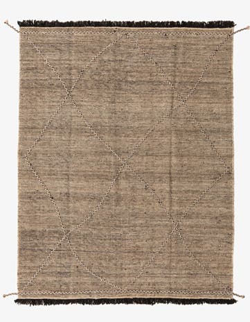 6' x 7' 7 Hand Knotted Moroccan Wool Rug