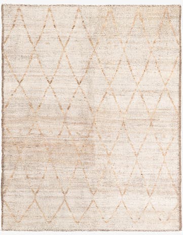 5' 6 x 6' 10 Hand Knotted Moroccan Wool Rug