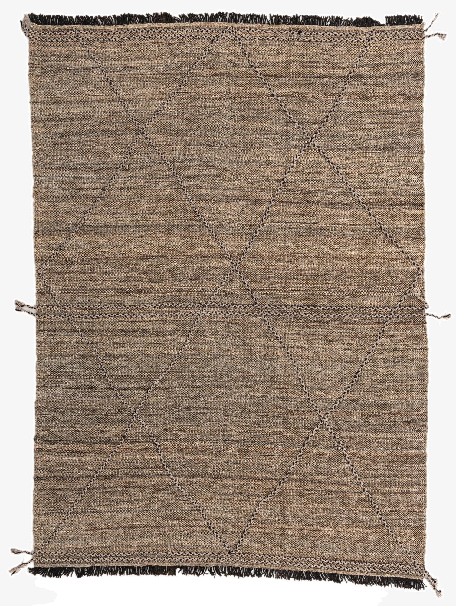 5' 7 x 7' 9  Hand Knotted Moroccan Wool Rug