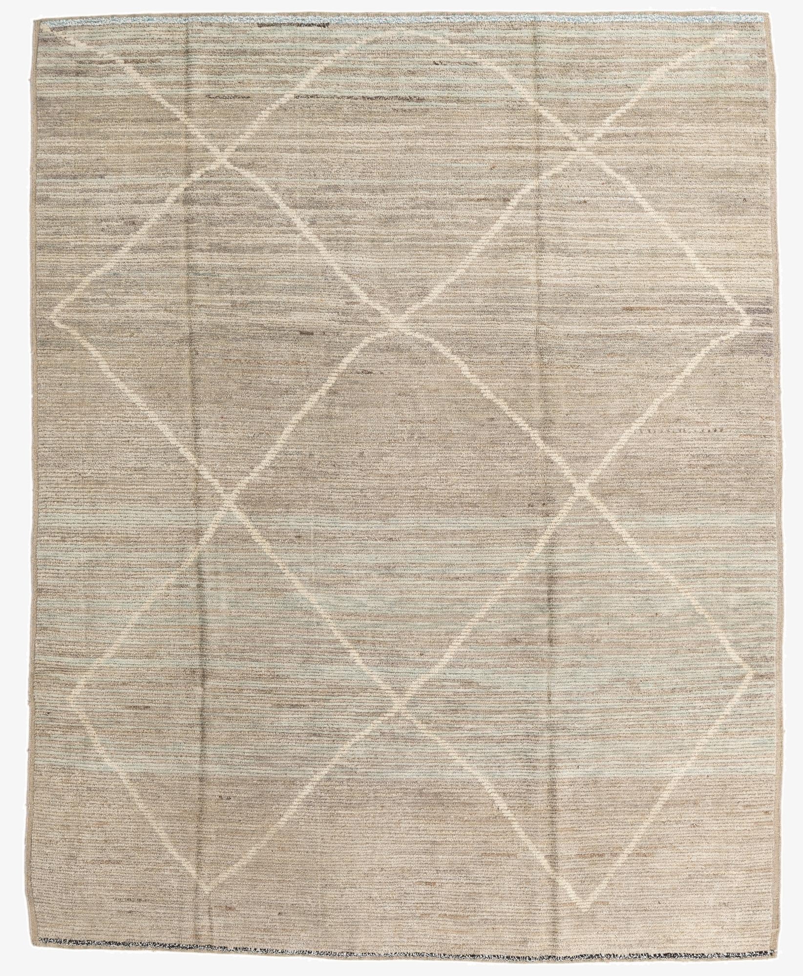 8' x 10' 1  Hand Knotted Moroccan Wool Rug