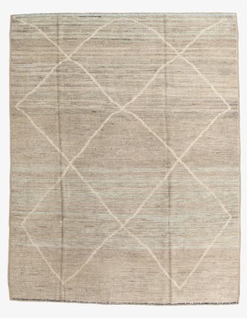 8' x 10' 1 Hand Knotted Moroccan Wool Rug
