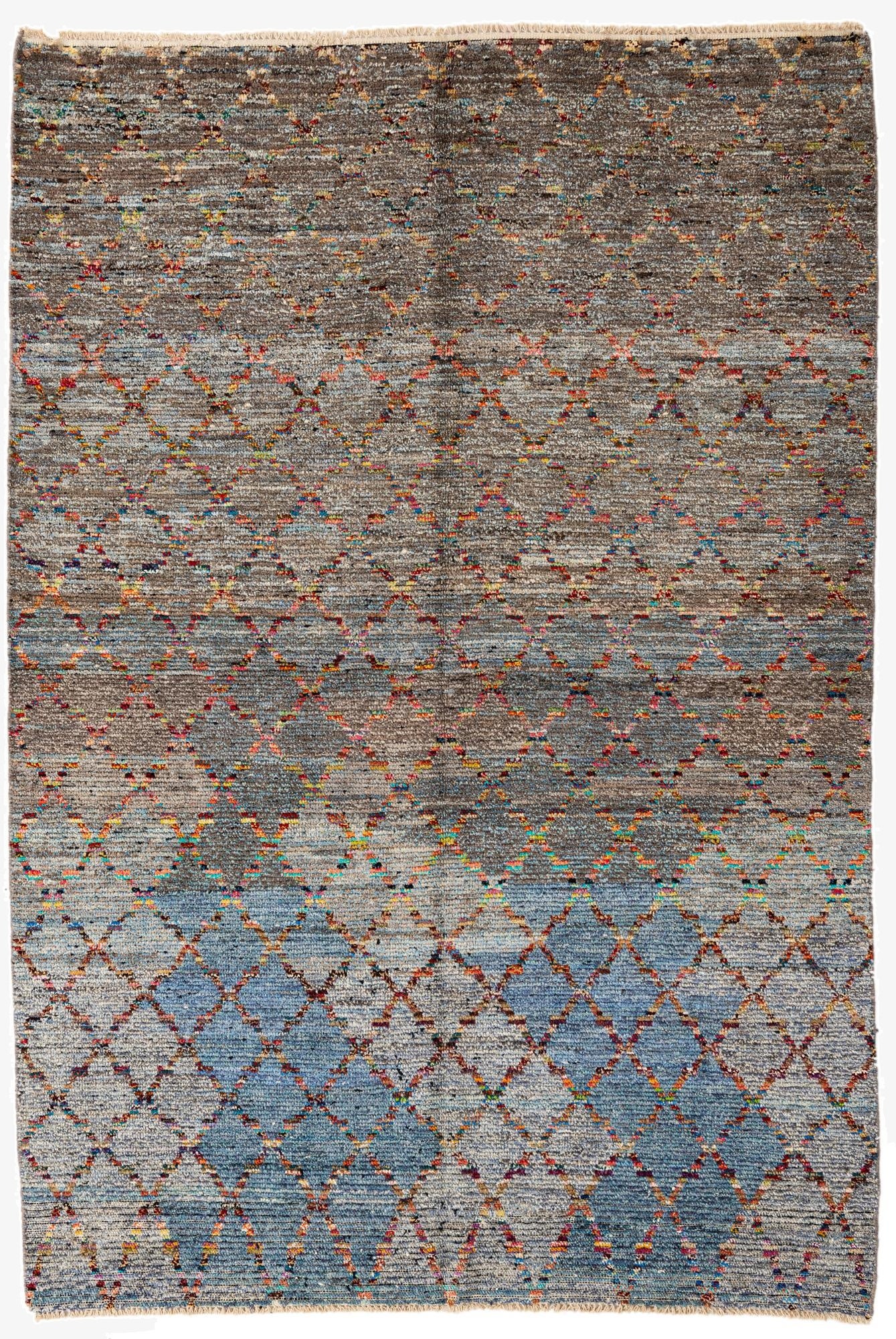 5' 6 x 8'  Hand Knotted Moroccan Wool Rug