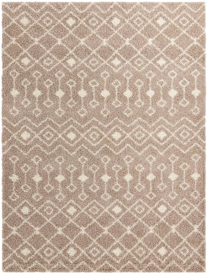 Detail image of 10' 8 x 14' Moroccan Trellis Shag Rug