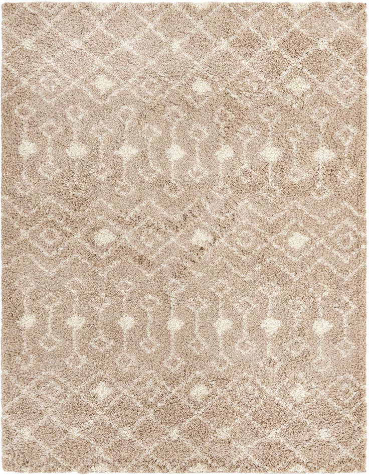 Detail image of 7' 10 x 10' Moroccan Trellis Shag Rug