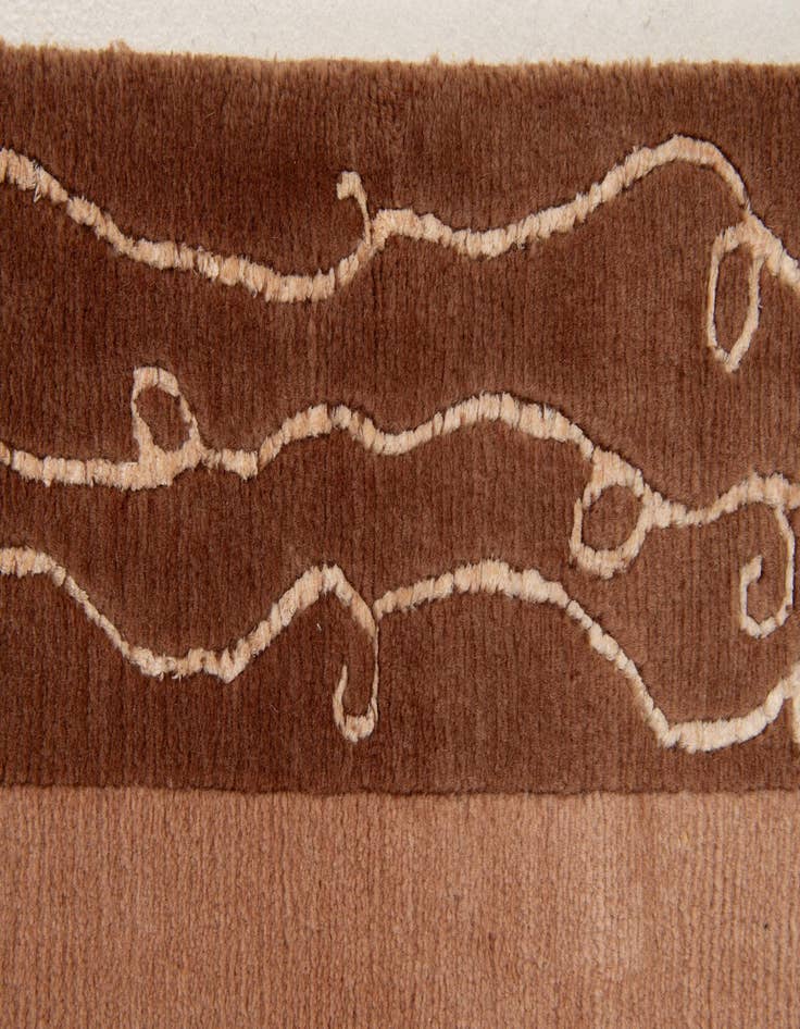 Detail image of 5' 9 x 8'  Hand Knotted Nepal Rug