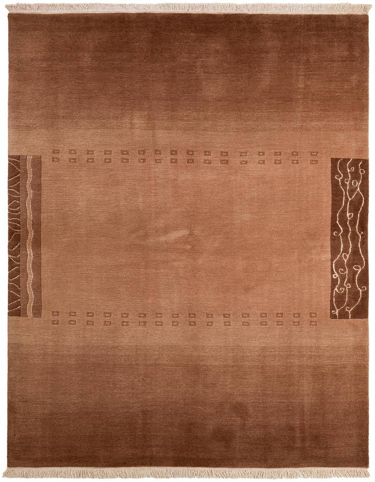Detail image of 5' 9 x 8' Hand Knotted Nepal Rug