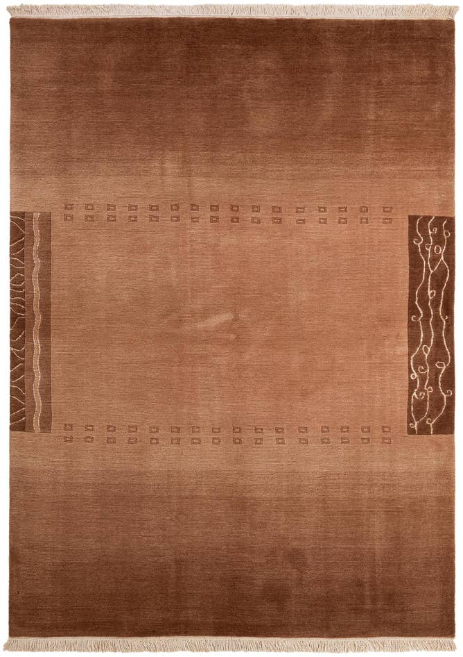 Detail image of 5' 9 x 8' Hand Knotted Nepal Rug