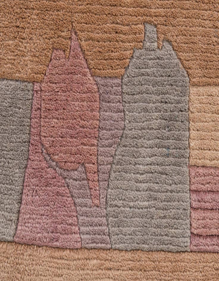 Detail image of 3' 1 x 5' 5  Hand Knotted Nepal Wool Rug