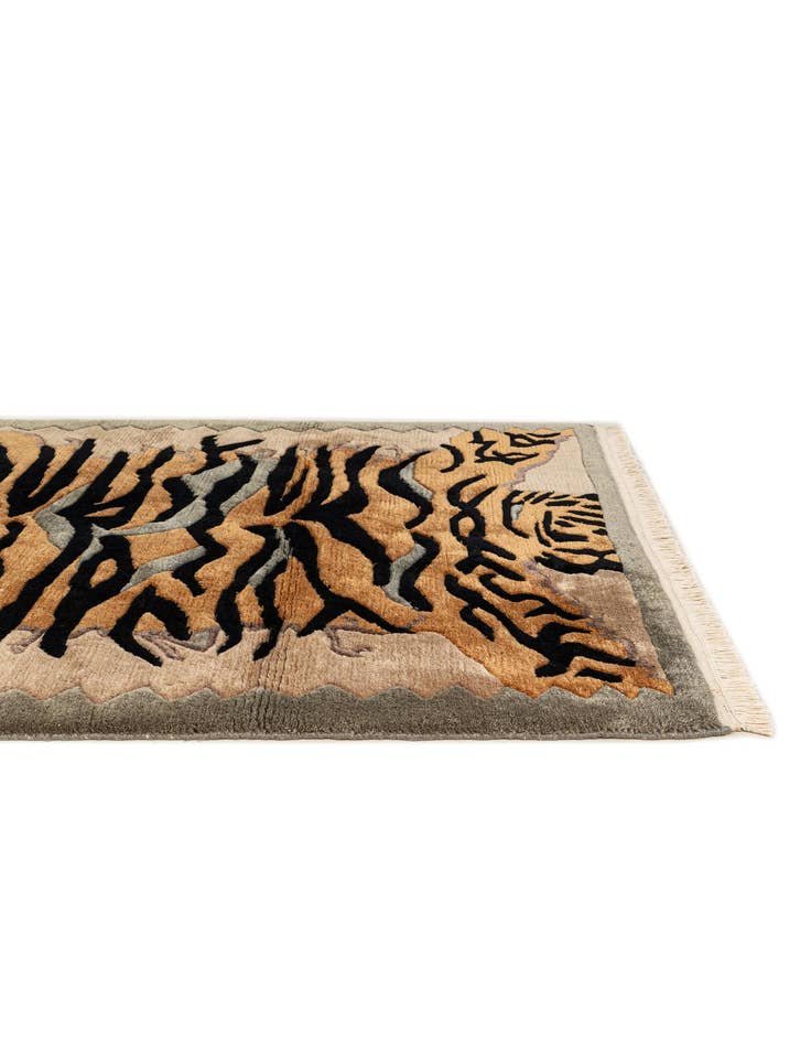 Detail image of 4' 1 x 5' 9  Hand Knotted Nepal Wool Rug