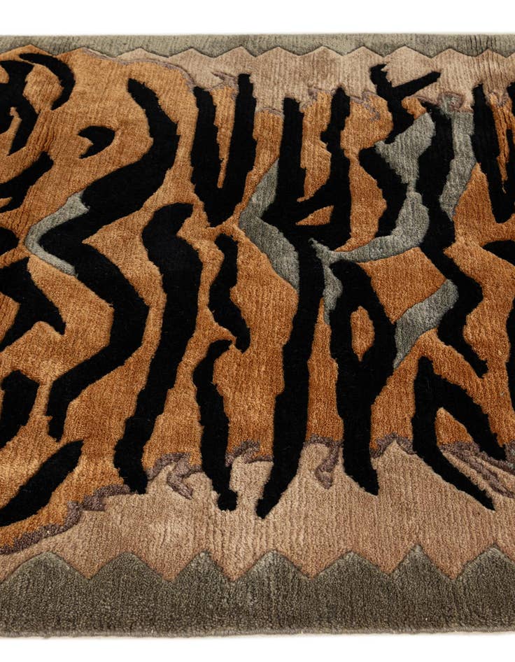 Detail image of 4' 1 x 5' 9  Hand Knotted Nepal Wool Rug