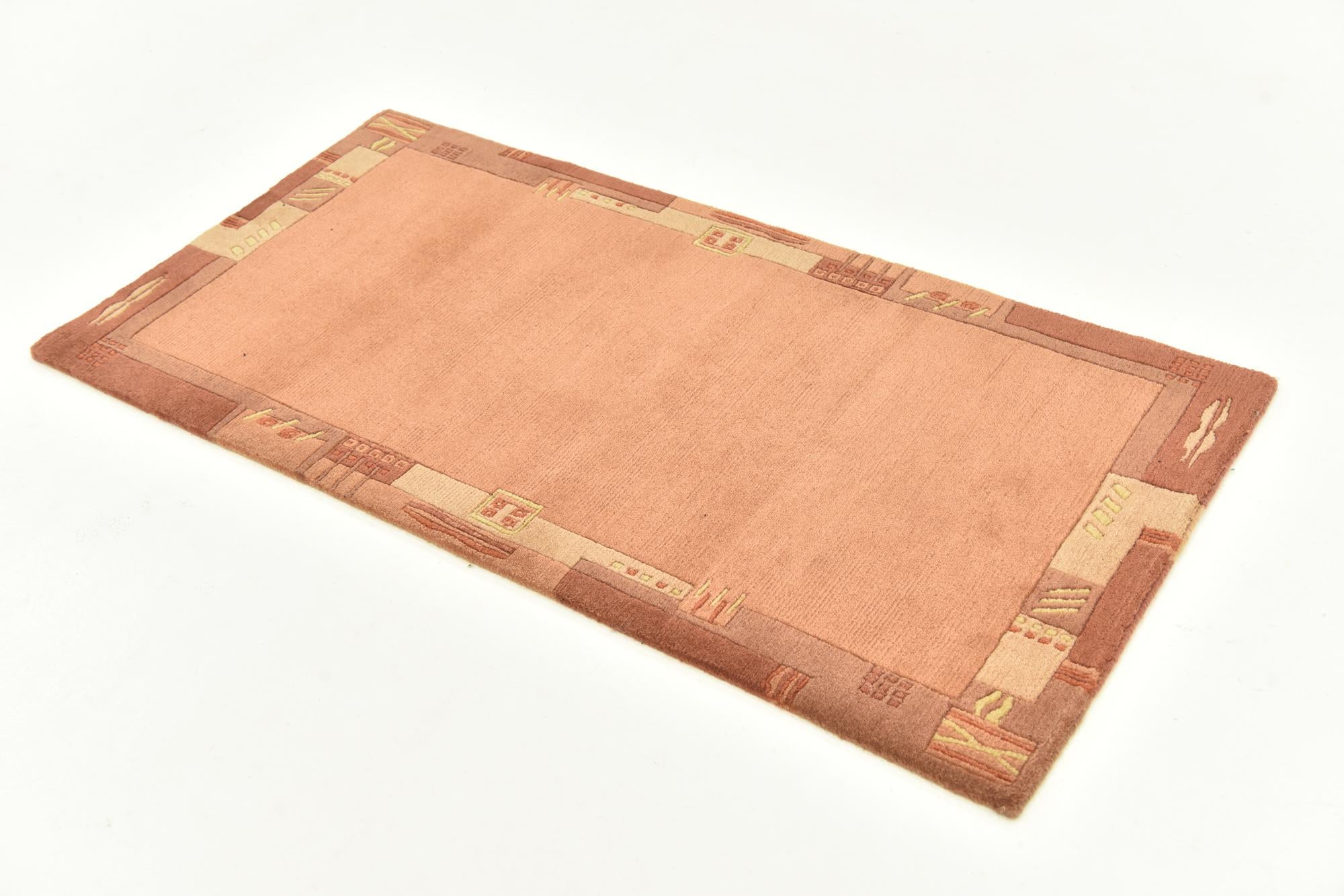 2' 4 x 4' 7 Hand Knotted Nepal Wool Rug