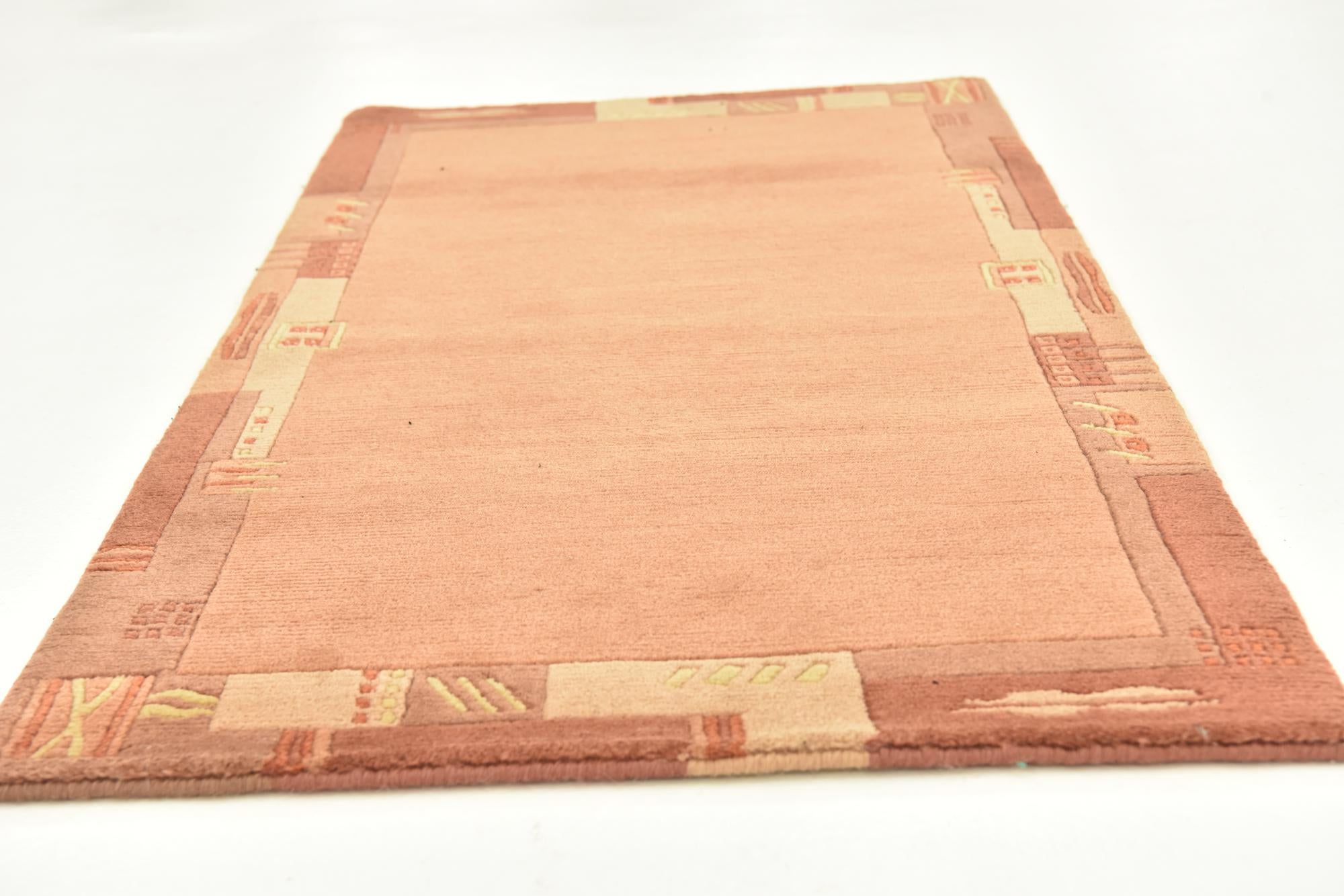 2' 4 x 4' 7 Hand Knotted Nepal Wool Rug