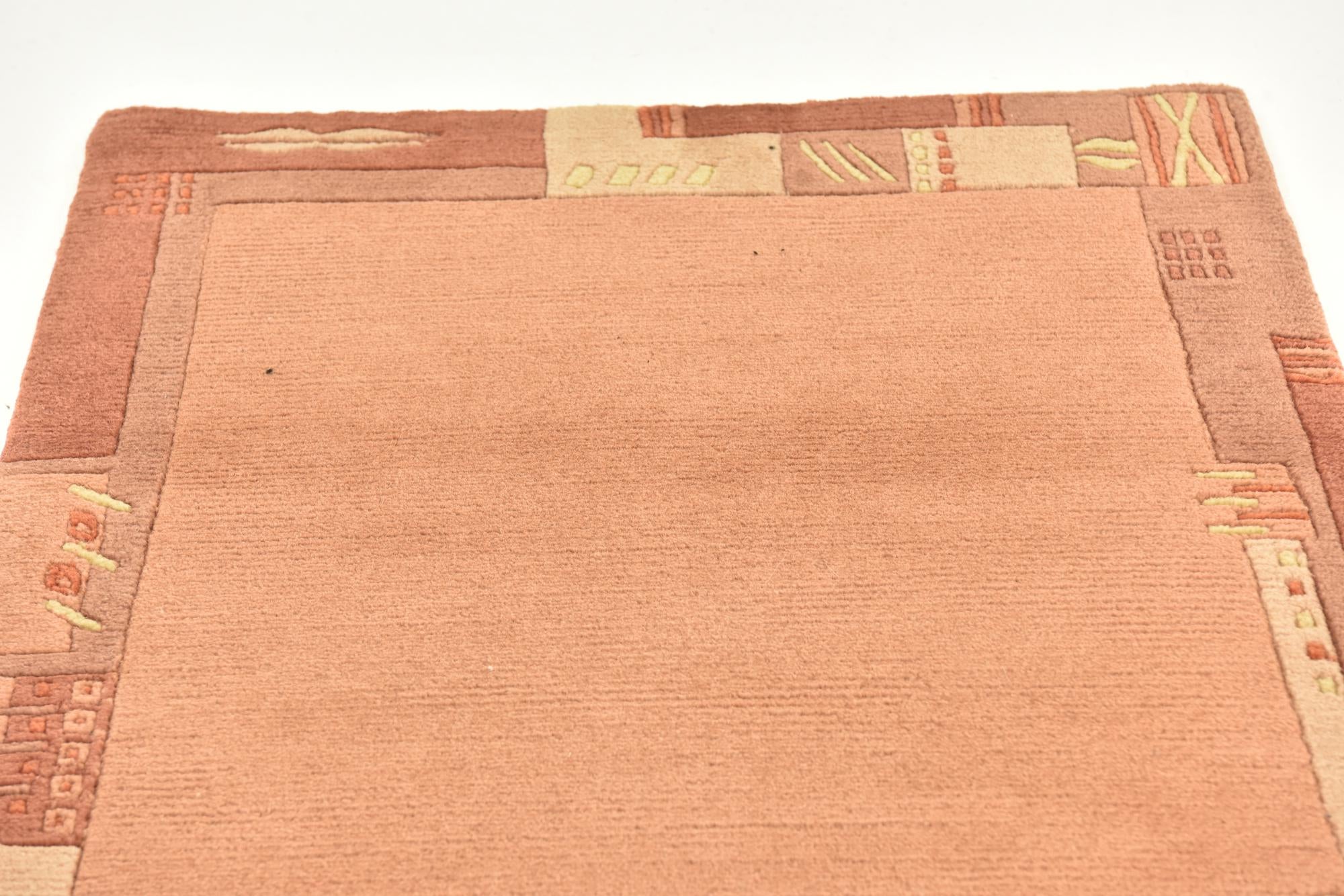 2' 4 x 4' 7 Hand Knotted Nepal Wool Rug