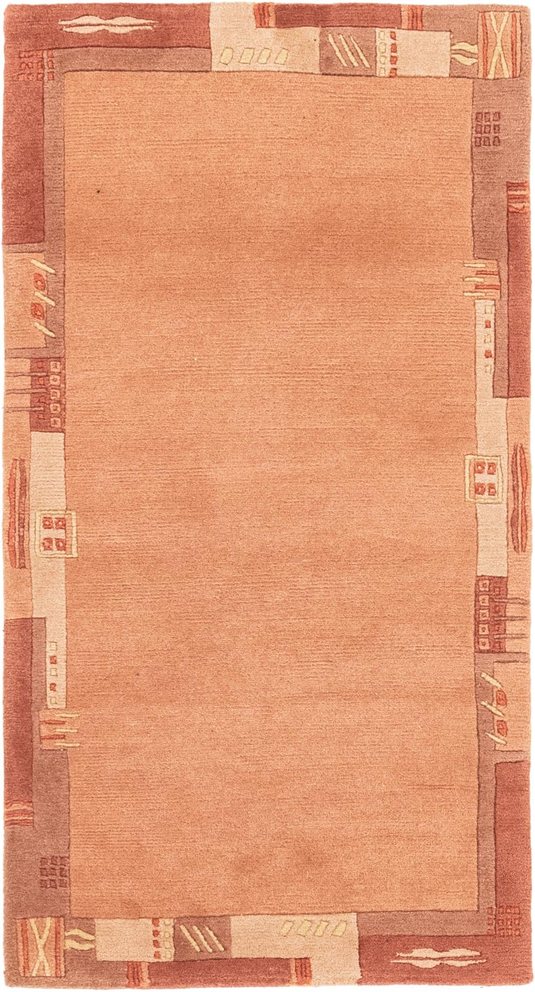 2' 4 x 4' 7 Hand Knotted Nepal Wool Rug