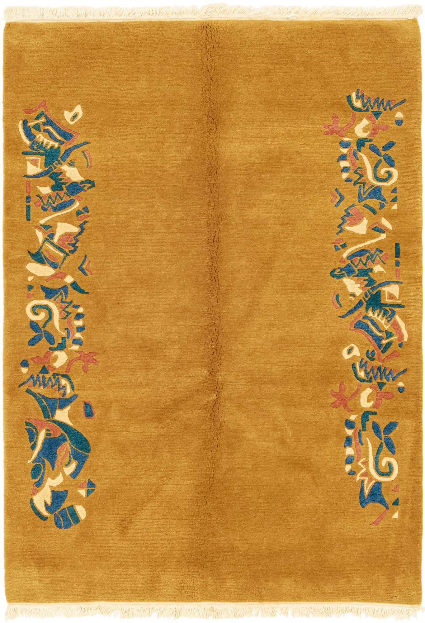 4' 8 x 5' 7 Hand Knotted Nepal Wool Rug