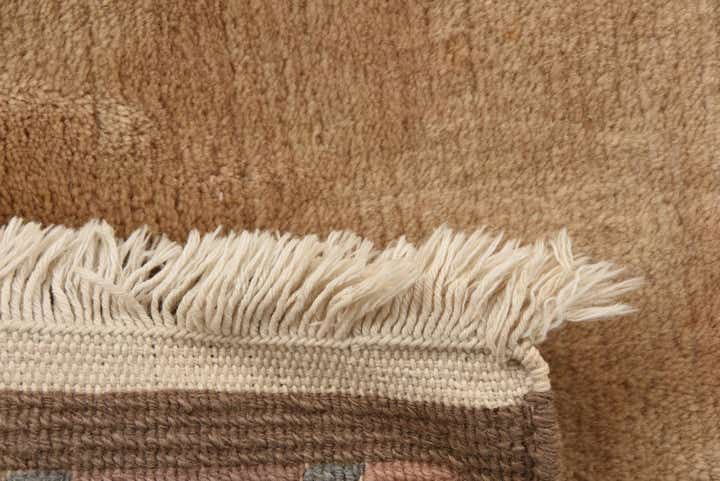 2' 4 x 4' 6 Hand Knotted Nepal Wool Rug